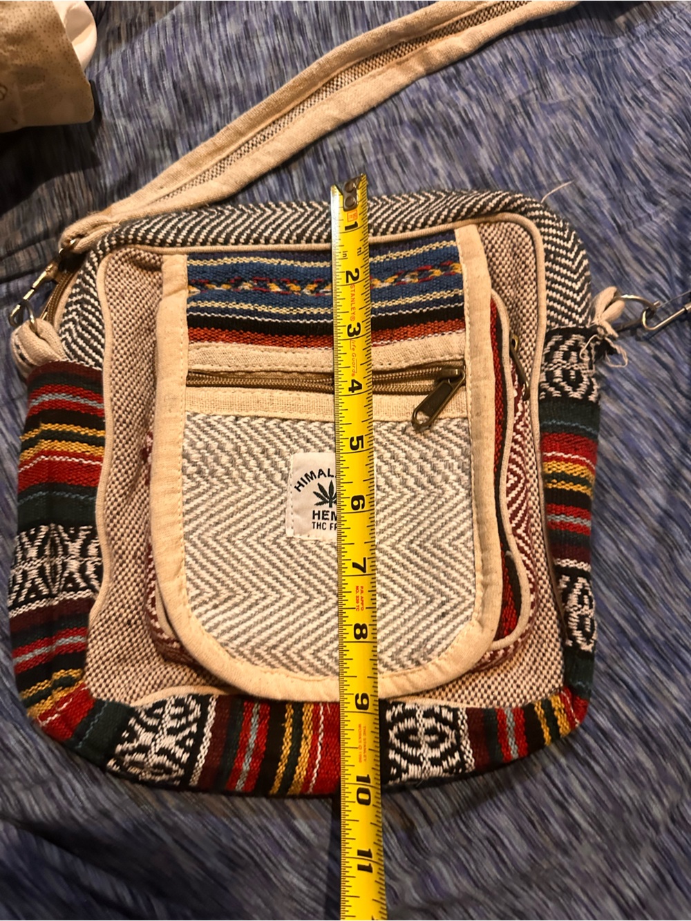 Himalayan Hemp Multicolor Woven Crossbody Bag - Picture 4 of 5